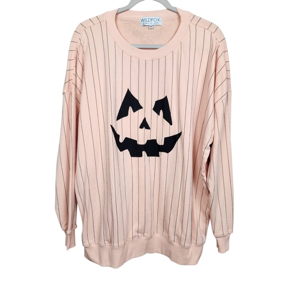 Wildfox Jackie Roadtrip Jack O' Lantern Pumplin Nector Sweatshirt Womens Size M - Picture 5 of 12